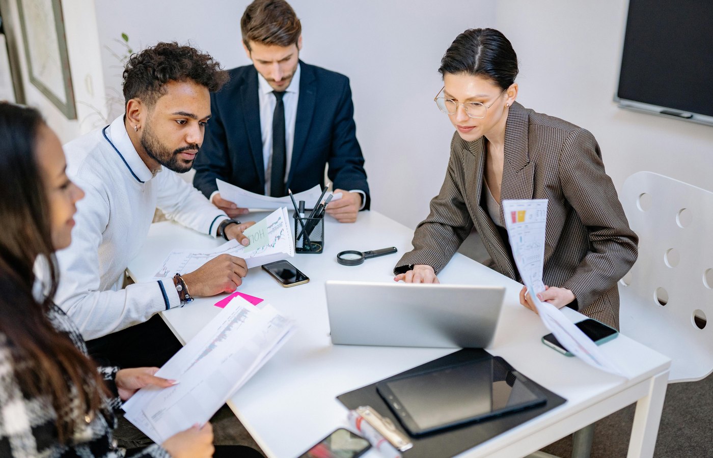 Professional business gathering in a meeting environment
